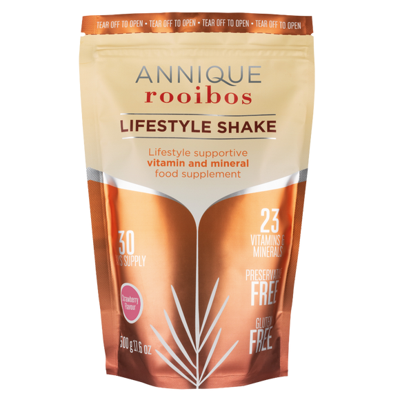 Lekker Rooibos Lifestyle Strawberry shake 500g