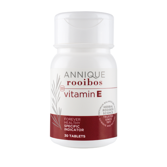 Lekker Rooibos Vitamin E tablets improving blood vessel health and eye disorders