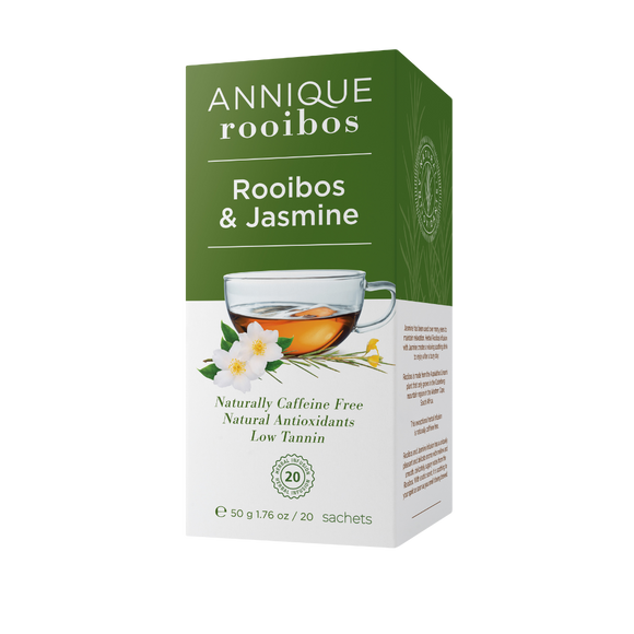 Lekker Rooibos Jasmine tea to relax and reduce stress